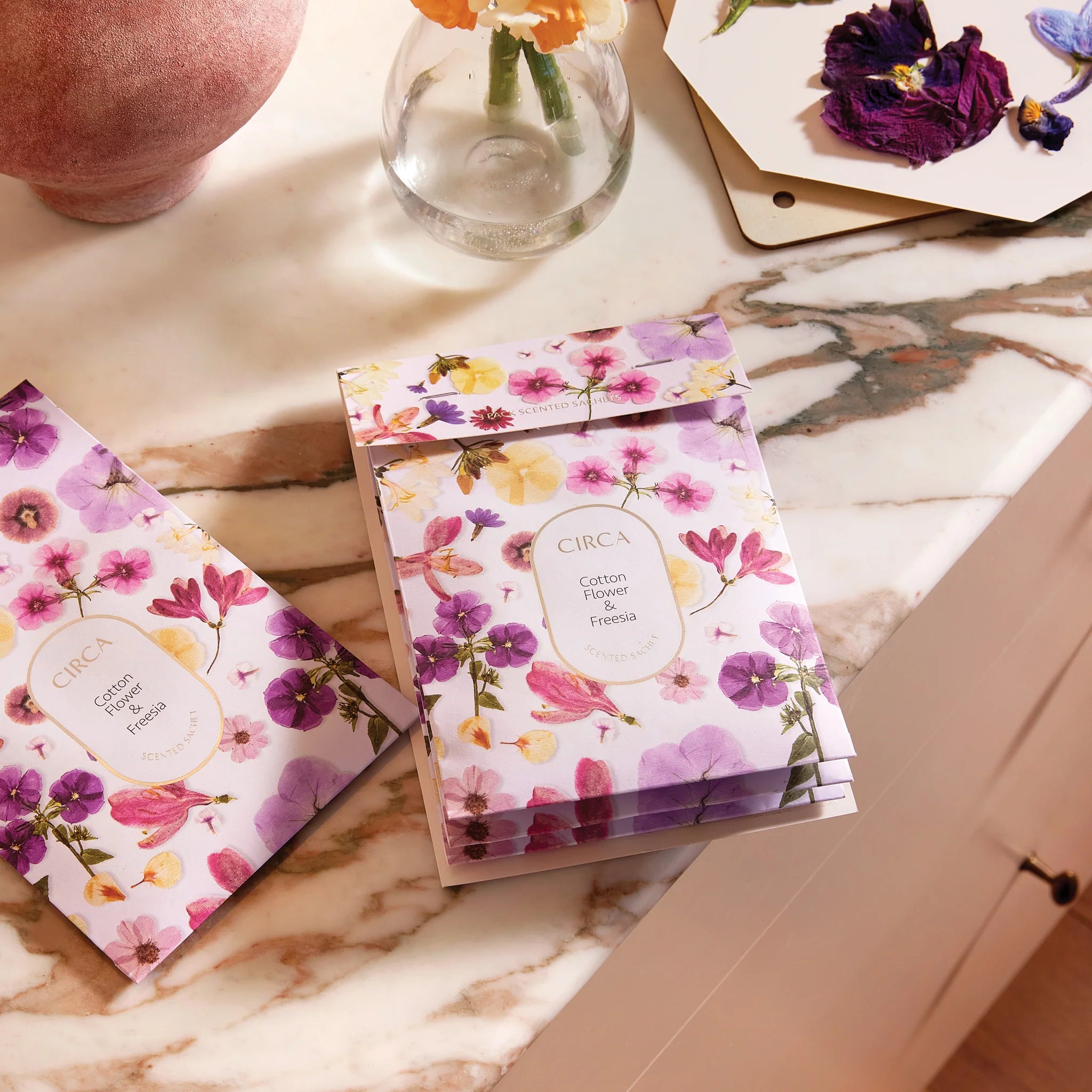 Cotton Flower & Freesia Scented Sachet