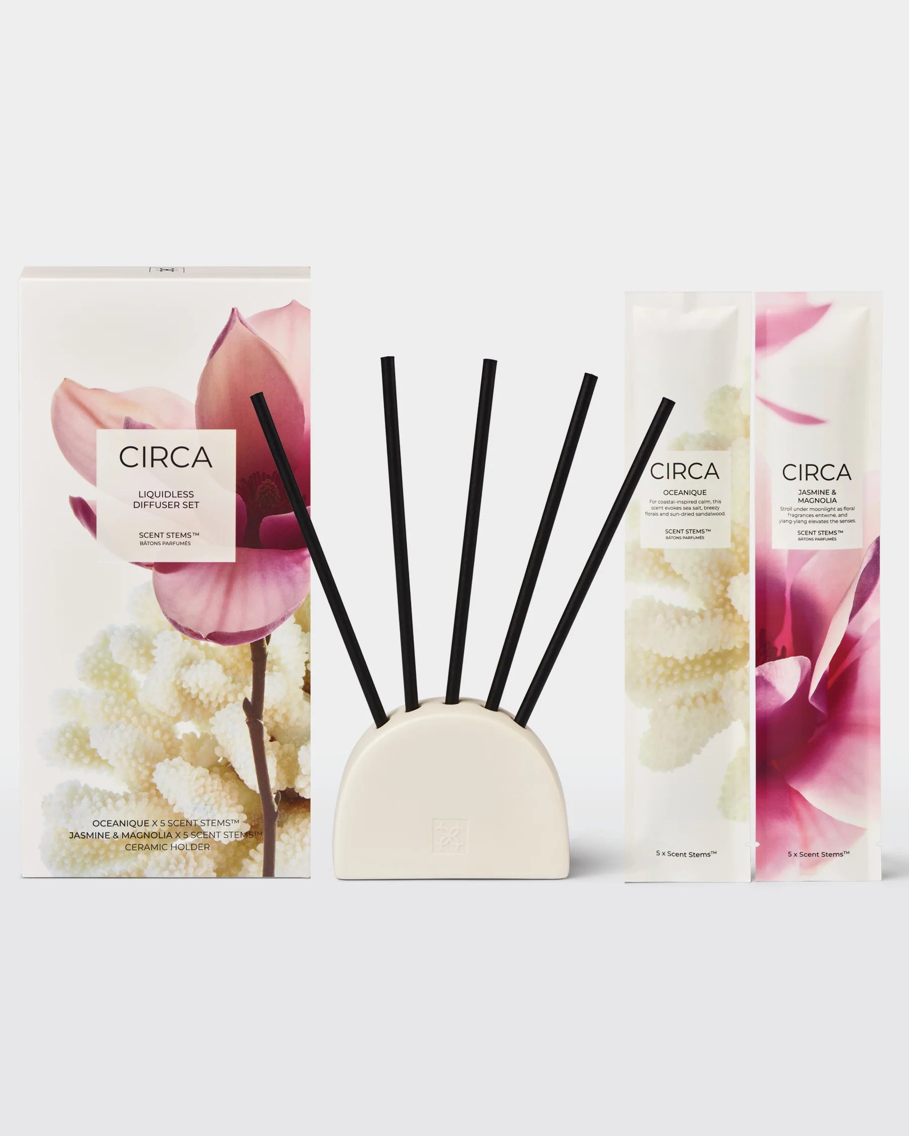 Liquidless Diffuser Set Scent Stems Duo