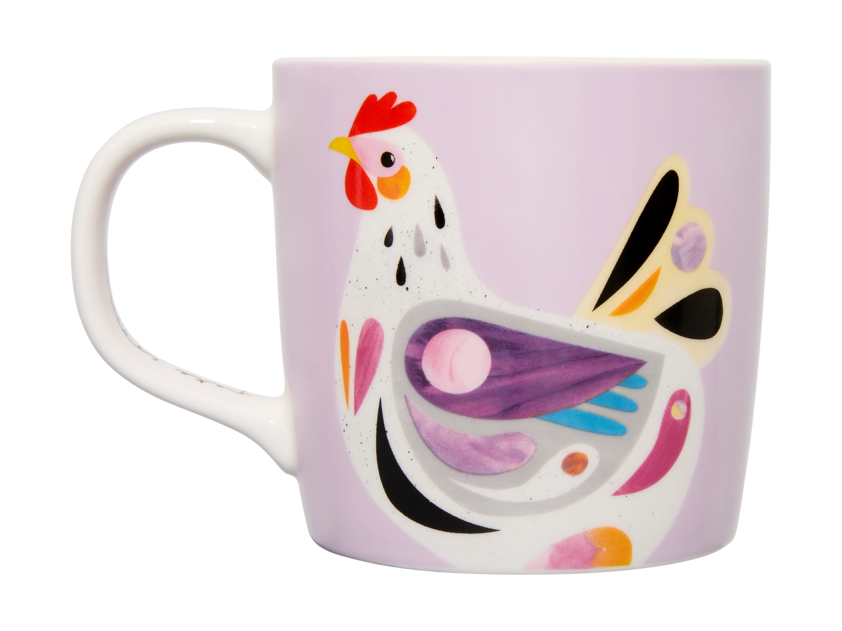 Pete Cromer Barn Friends Mug 375ML Chook Purple Gift Boxed