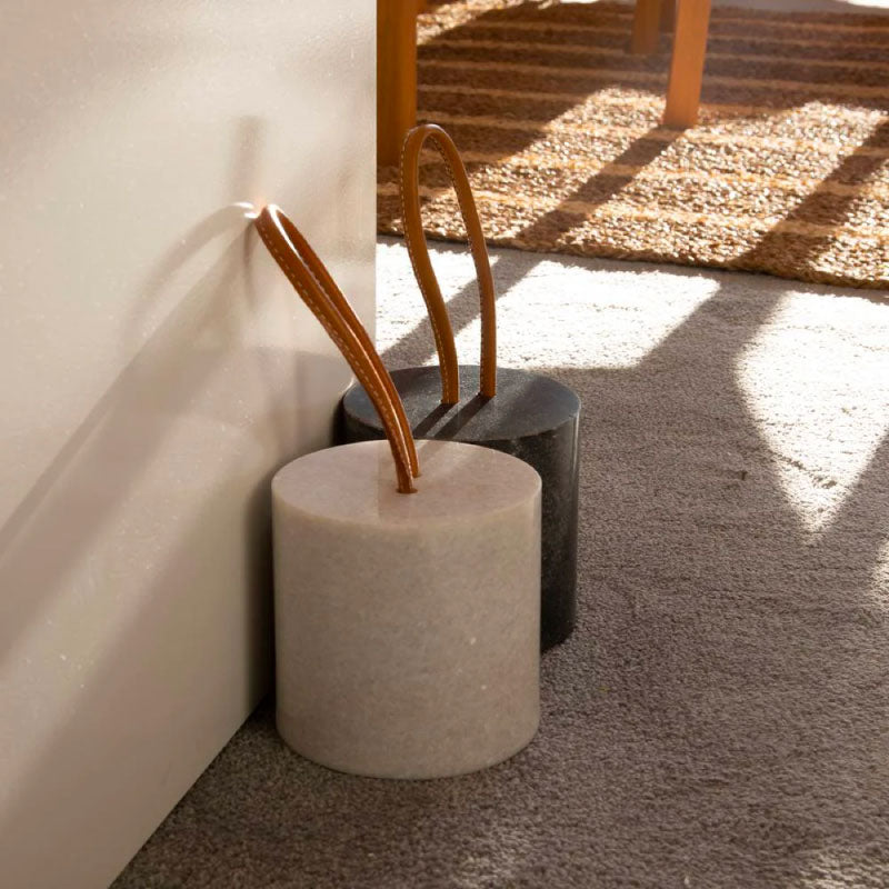 Enora Door Stop 13x13cm Grey Marble