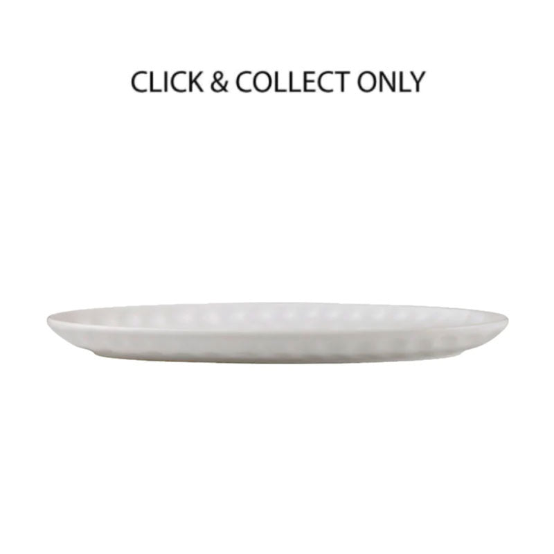 Gravity Oval Platter 50x21cm White