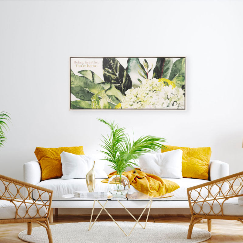 Greenhouse Home Framed Canvas 94x44