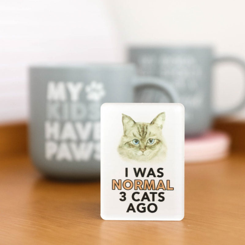 I Was Normal 3 Cats Ago Magnet