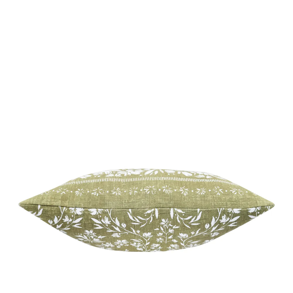 Brody Cushion 50x50cm Ivory & Olive