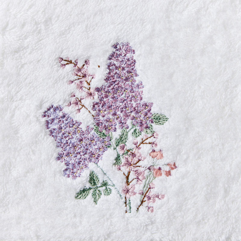 Lilac Bouquet Hand Towel Set 2