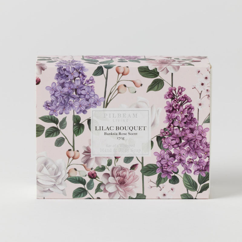 Lilac Bouquet Hand & Body Soap Set 2