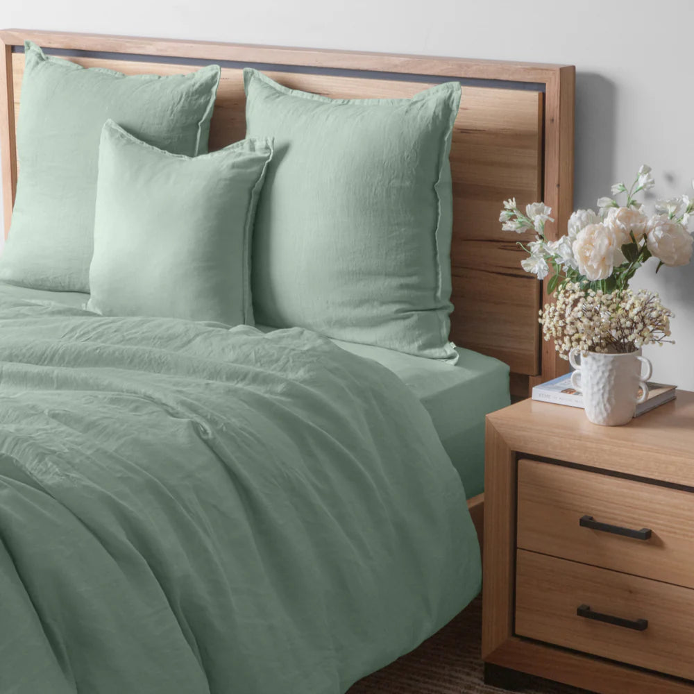Linen Mint Cushion 50x50