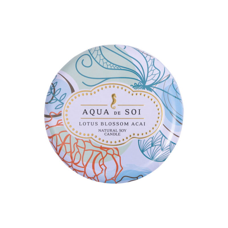 Lotus Blossom Acai Decorative Tin
