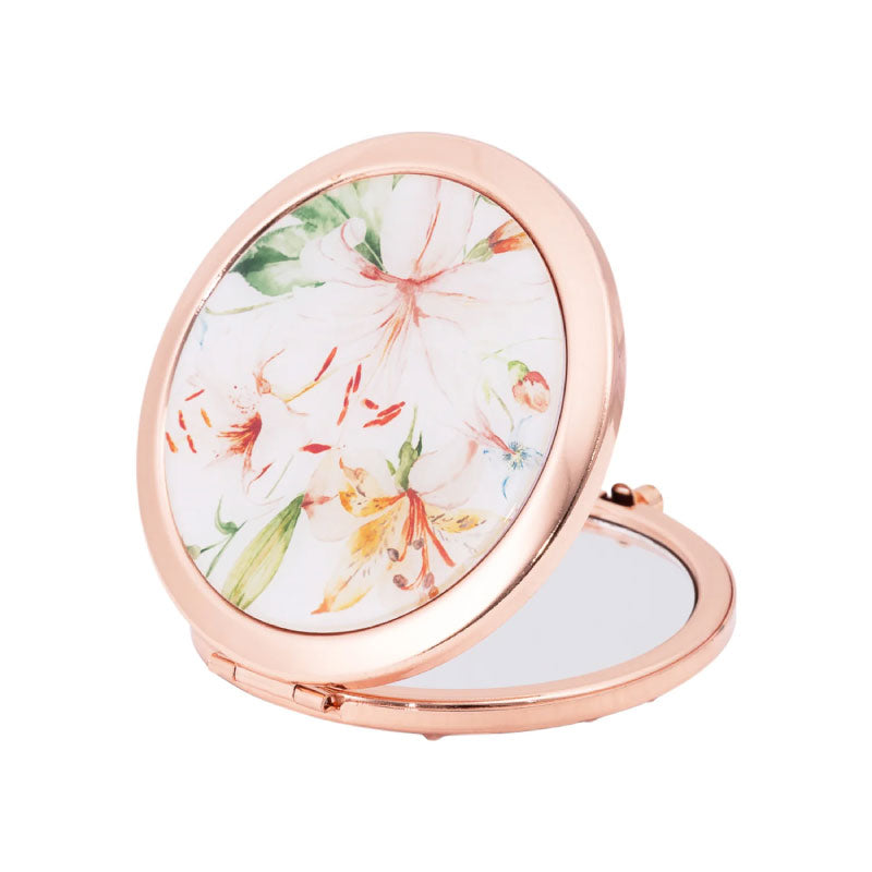 Mothers Day Floral Compact Mirror