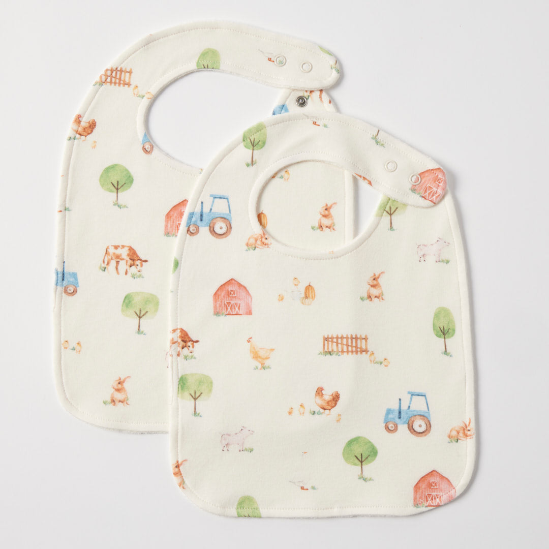 Barnyard Jersey Bib Set of 2