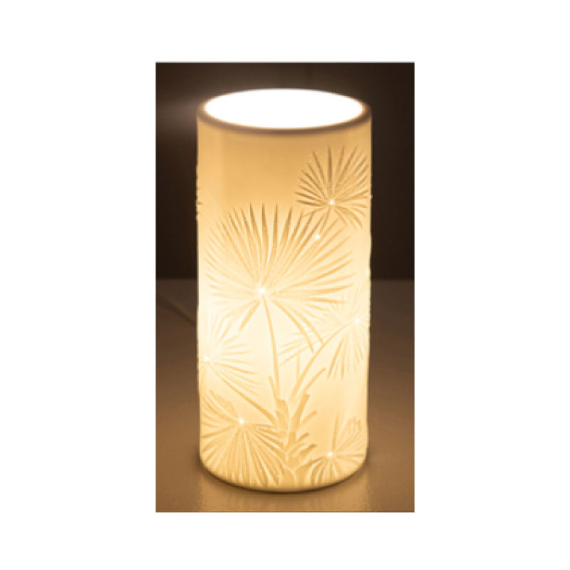 Omega Porcelain Bisque Pillar Lamp Lge