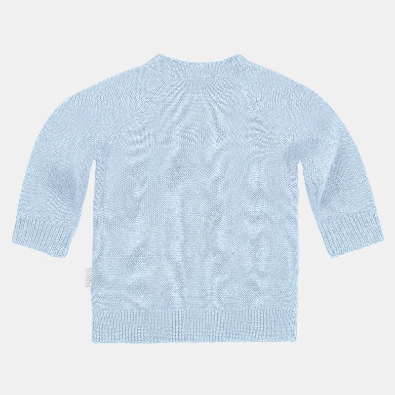 Organic Cardigan Remy Bluebird