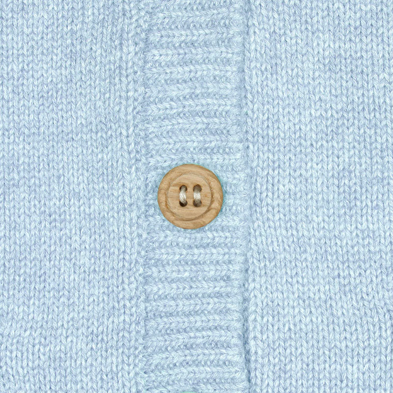 Organic Cardigan Remy Bluebird