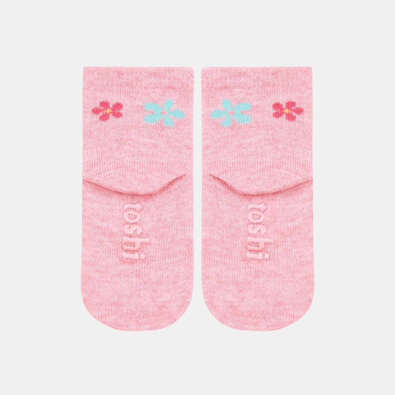 Organic Socks Ankle Jacquard Daisy