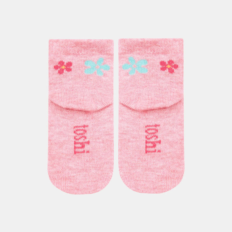 Organic Socks Ankle Jacquard Daisy