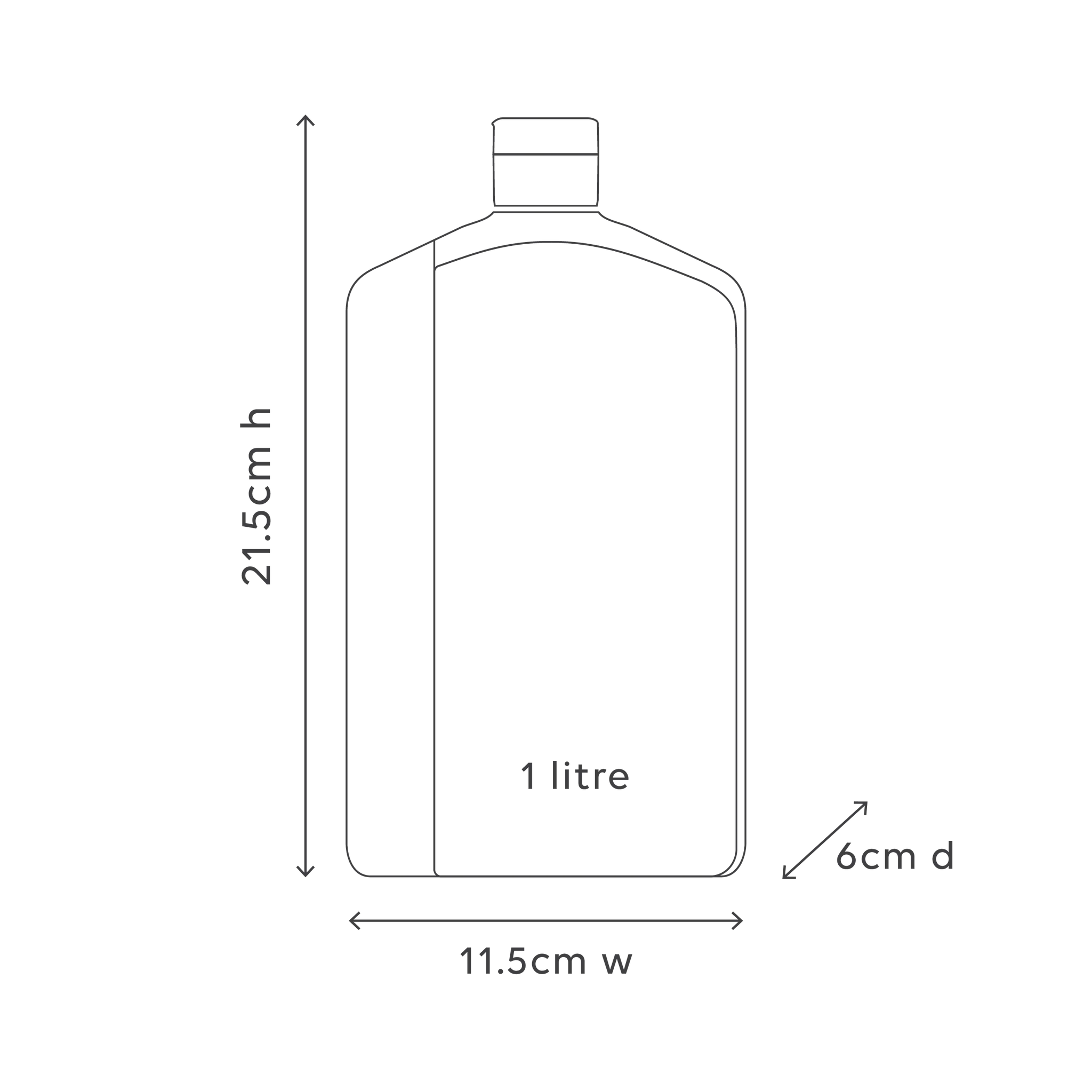 1 Ltr Wash Refill - Apricot & Sweet Fig