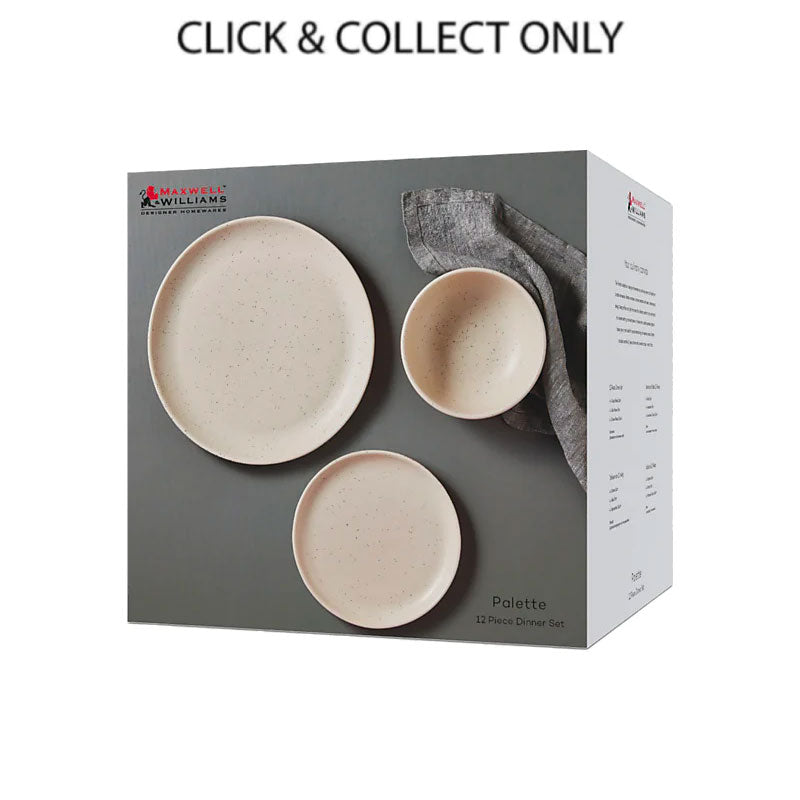 Palette Dinner Set 12pc Cream Speckle