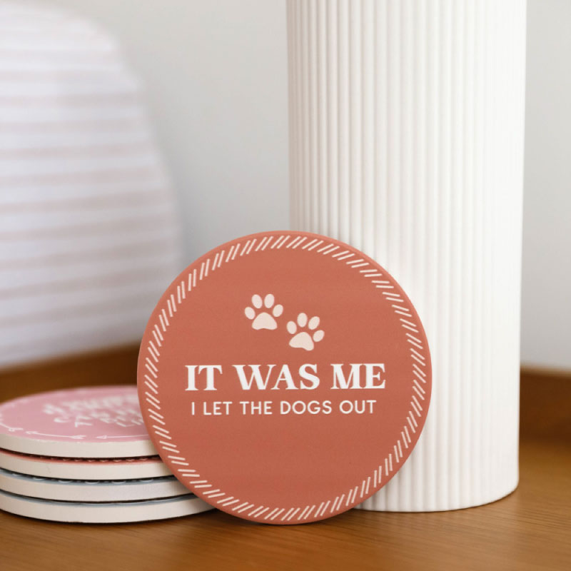 Pets It Was Me Ceramic Coaster