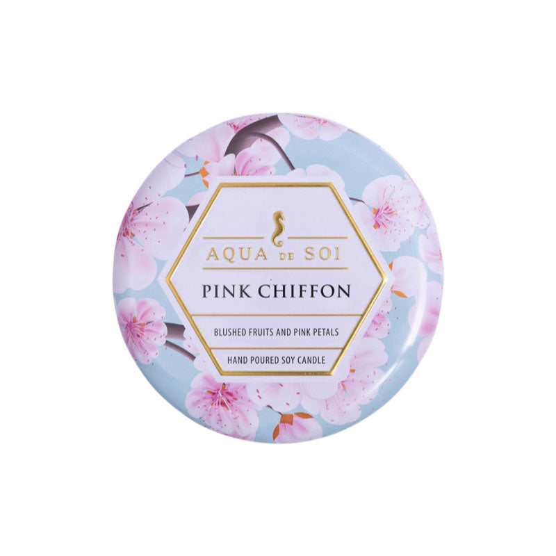 Pink Chiffon Decorative Tin