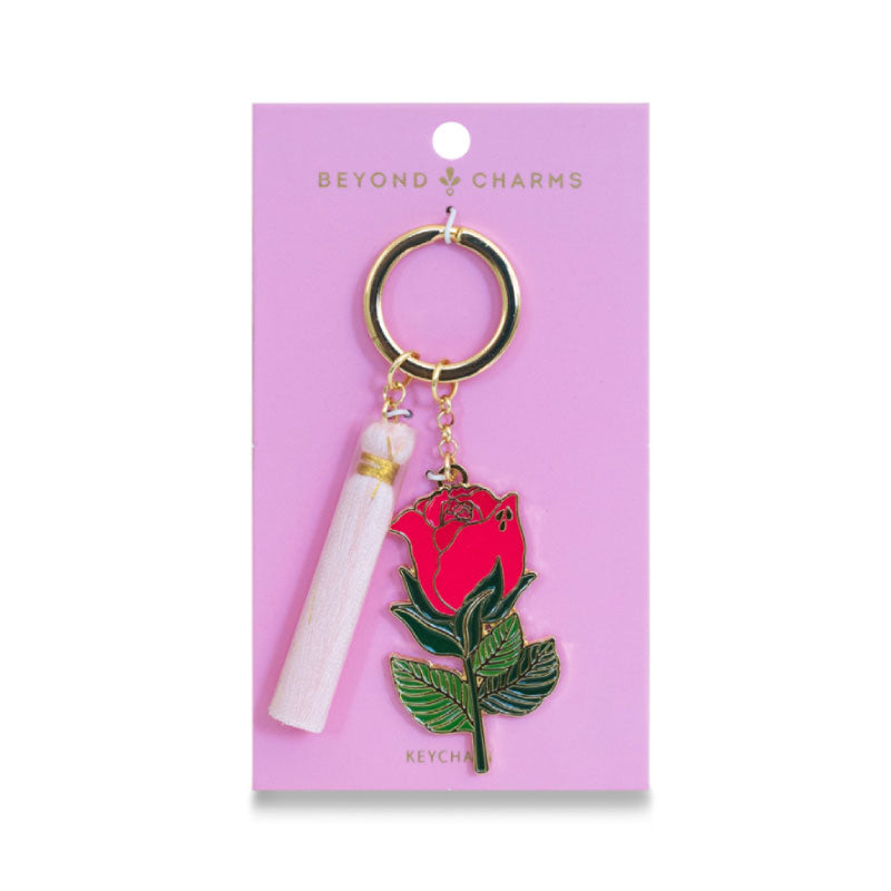 Red Rose Keyring – Changing Seasons