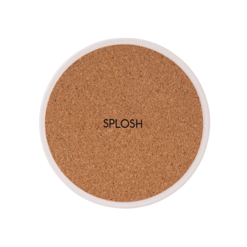Rustic Meadow Check Floral Ceramic Coaster
