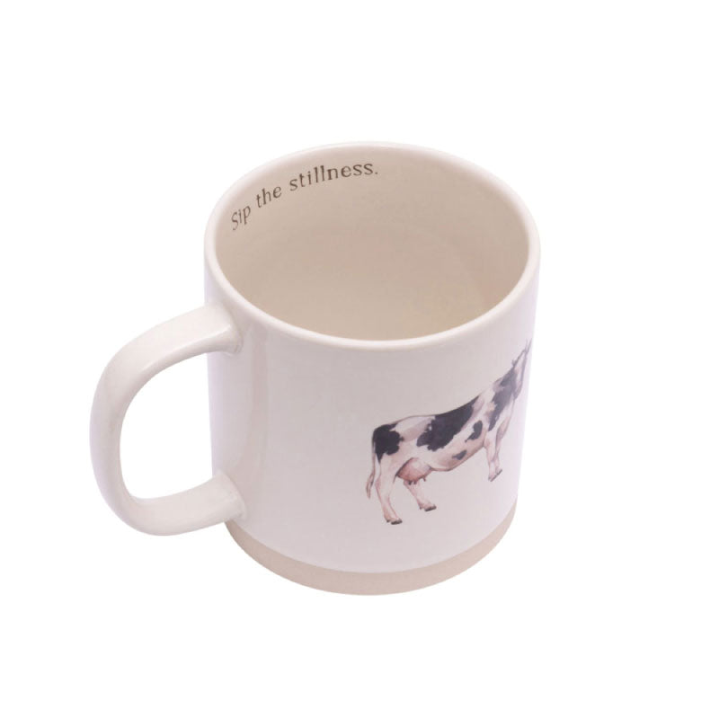 Rustic Meadow Dairy Cow Mug