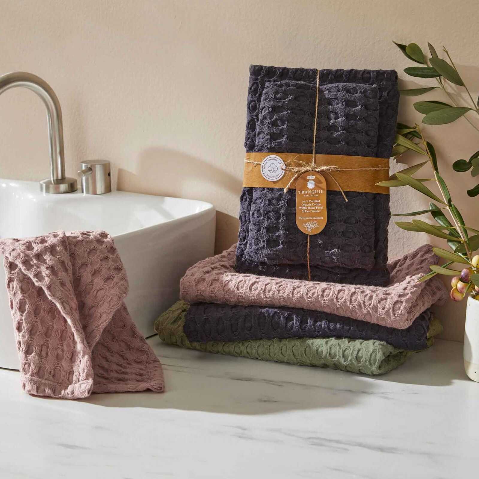Blue Wren Hand Towel & Washer