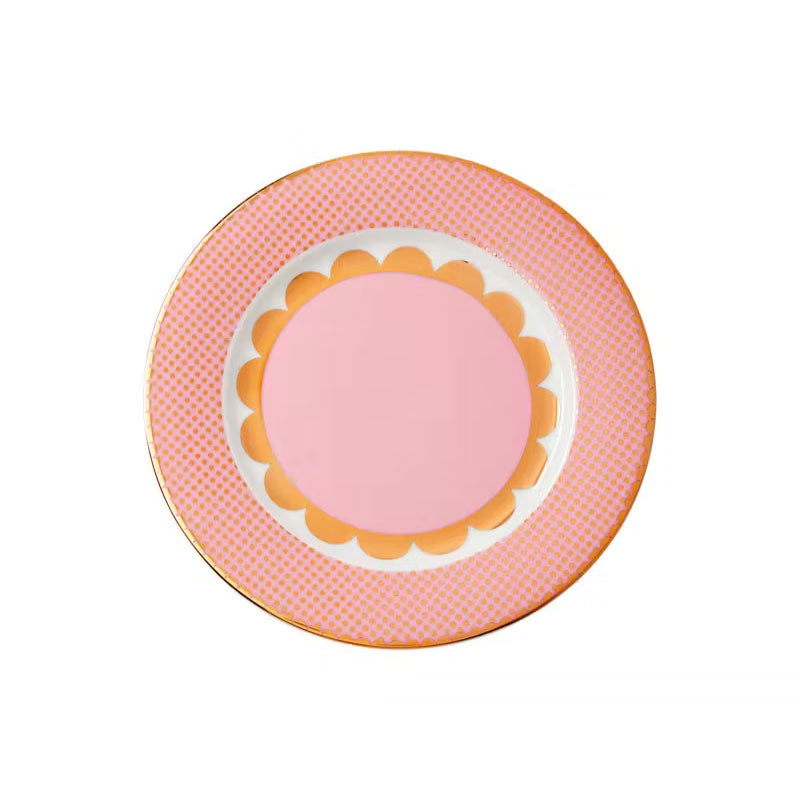 Teas n Cs Regency Rim Plate 19.5cm Pink