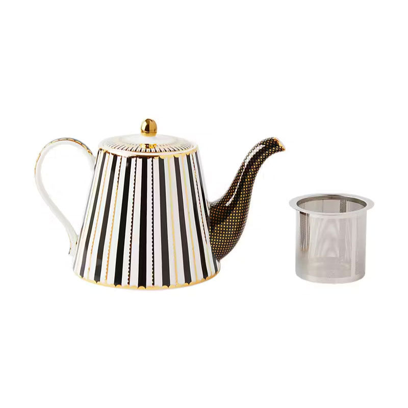 Teas n Cs Regency Teapot With Infuser 1lt Black