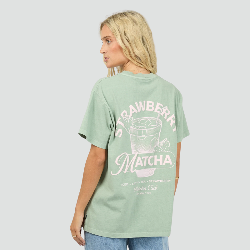 Matcha Club Relaxed Tee Sage