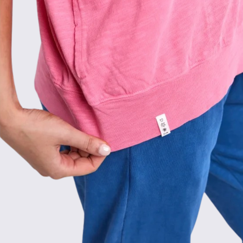 Mazie Vee Neck Pink Lemonade