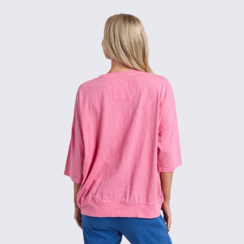 Mazie Vee Neck Pink Lemonade