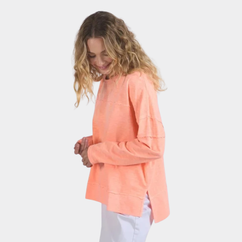 Jayne Throw On Top Neon Peach