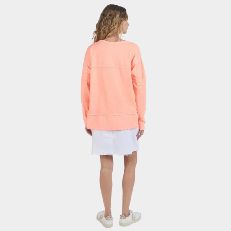 Jayne Throw On Top Neon Peach