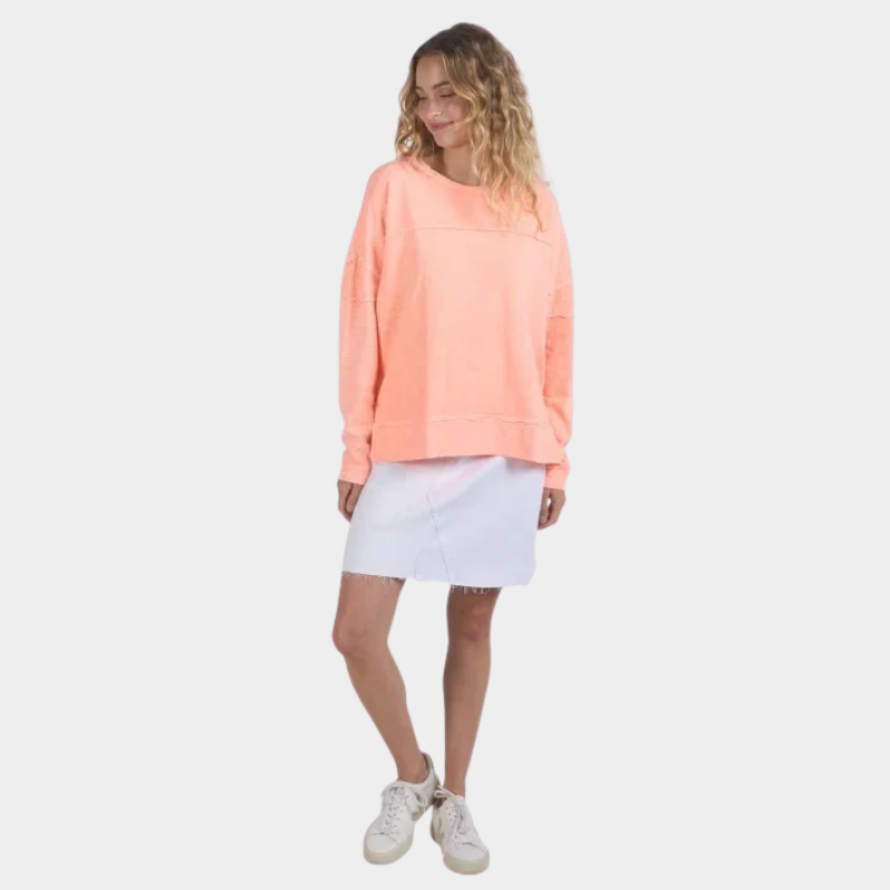 Jayne Throw On Top Neon Peach