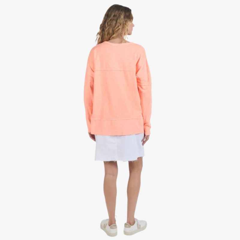Jayne Throw On Top - Neon Peach