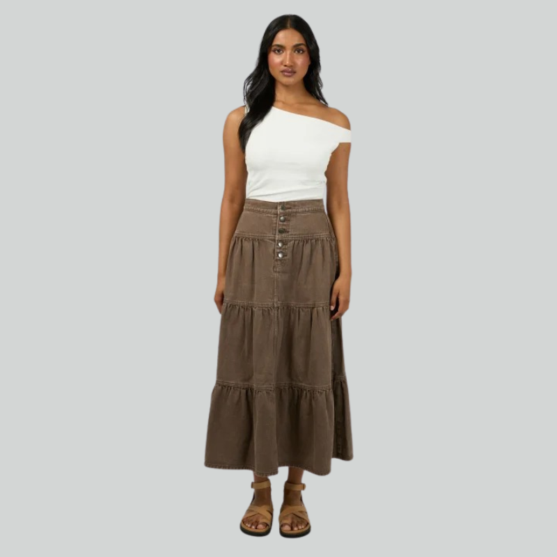 Coco Denim Maxi Skirt