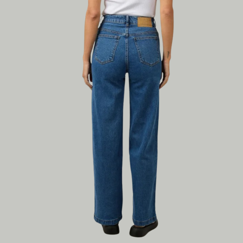 Jacqui Wide Leg Jean Heritage Blue
