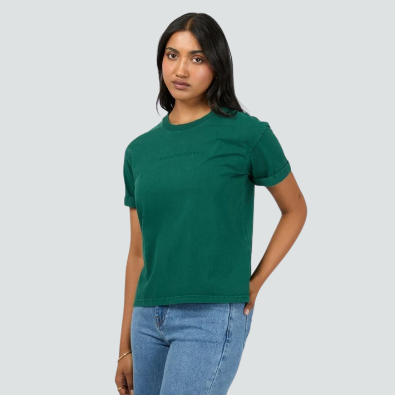 Washed Tee Forrest Green