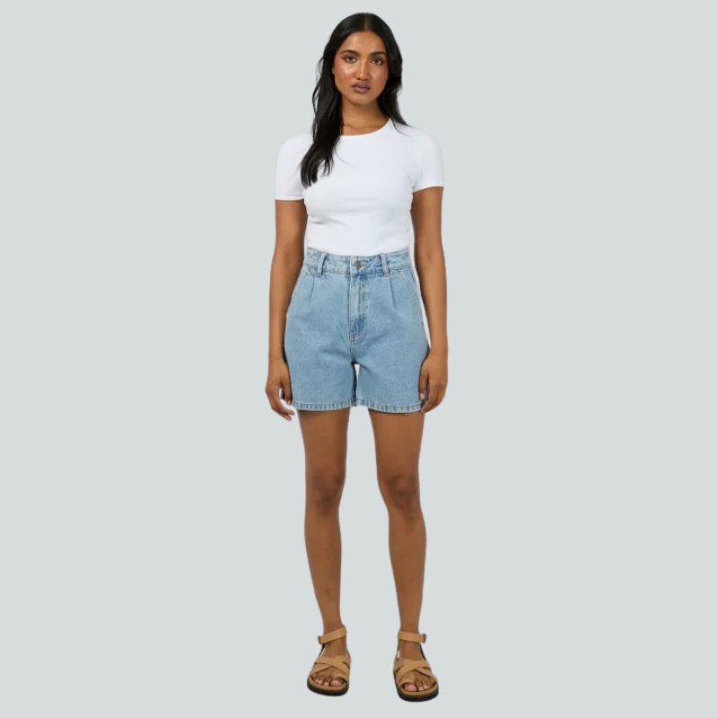 Stevie Denim Shorts Light Blue
