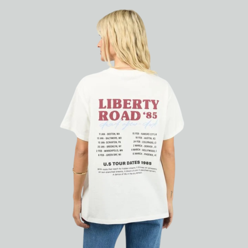 Liberty Road Relaxed Tee Vintage White