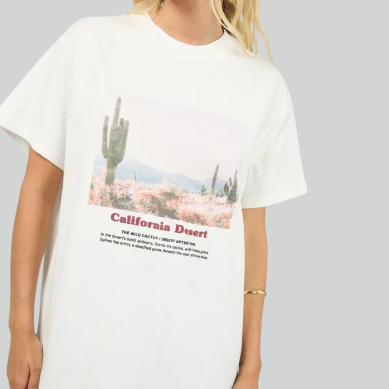 Liberty Road Relaxed Tee Vintage White