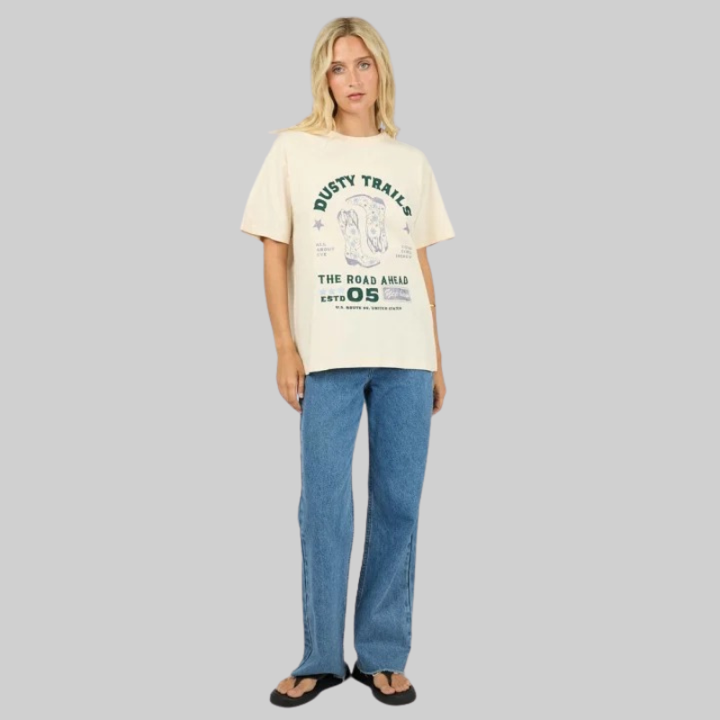 Dusty Trails Relaxed Tee Vanilla