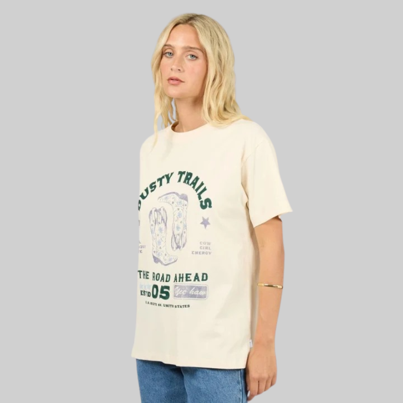 Dusty Trails Relaxed Tee Vanilla