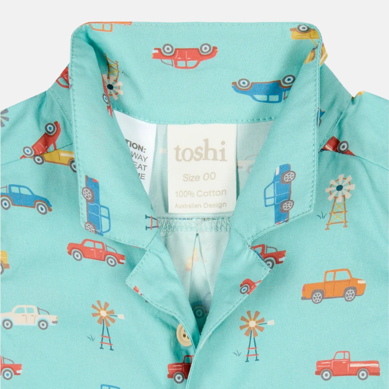 Boys Shirt  Banjo/Utes Teal