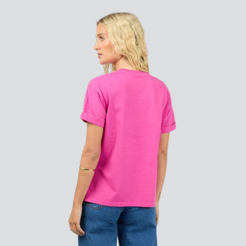 AAE Washed Tee Fuschia