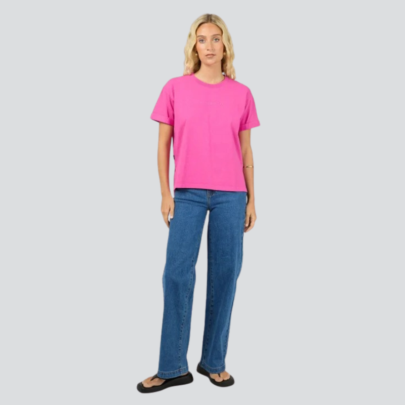 AAE Washed Tee Fuschia