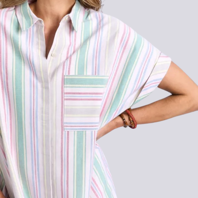 Cali Shirt Coloured Strip Dress
