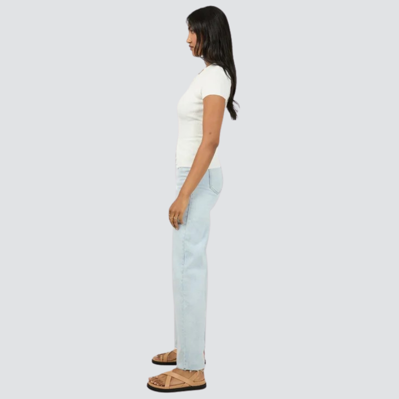 Olive Knit Top White