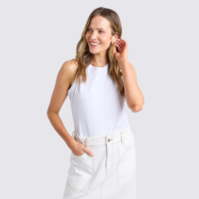 Vera Tank White Top